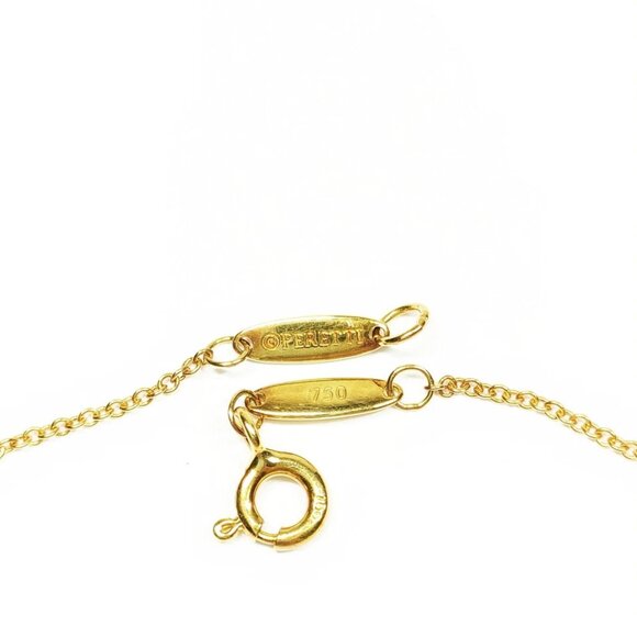 Tiffany and Co. Necklace Peretti Natural Diamond Gold 599-052925 - Picture 4 of 9